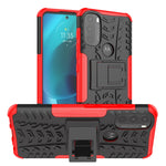 Gomma Texture TPU + Custodia per telefono PC con supporto, For Motorola Moto G51 5G, For Motorola Moto G71 5G, For Motorola Moto G31 / G41