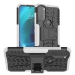 Gomma Texture TPU + Custodia per telefono PC con supporto, For Motorola Moto G51 5G, For Motorola Moto G71 5G, For Motorola Moto G31 / G41