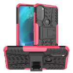 Gomma Texture TPU + Custodia per telefono PC con supporto, For Motorola Moto G51 5G, For Motorola Moto G71 5G, For Motorola Moto G31 / G41