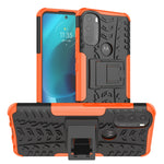 Gomma Texture TPU + Custodia per telefono PC con supporto, For Motorola Moto G51 5G, For Motorola Moto G71 5G, For Motorola Moto G31 / G41