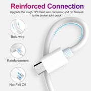 Cavo di ricarica con nucleo in rame da USB a micro USB, 30cm, 50cm, 1m