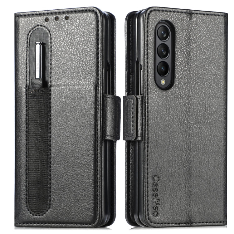 Custodia per telefono in pelle con slot per penna multifunzione, For Samsung Galaxy Z Fold3 5G