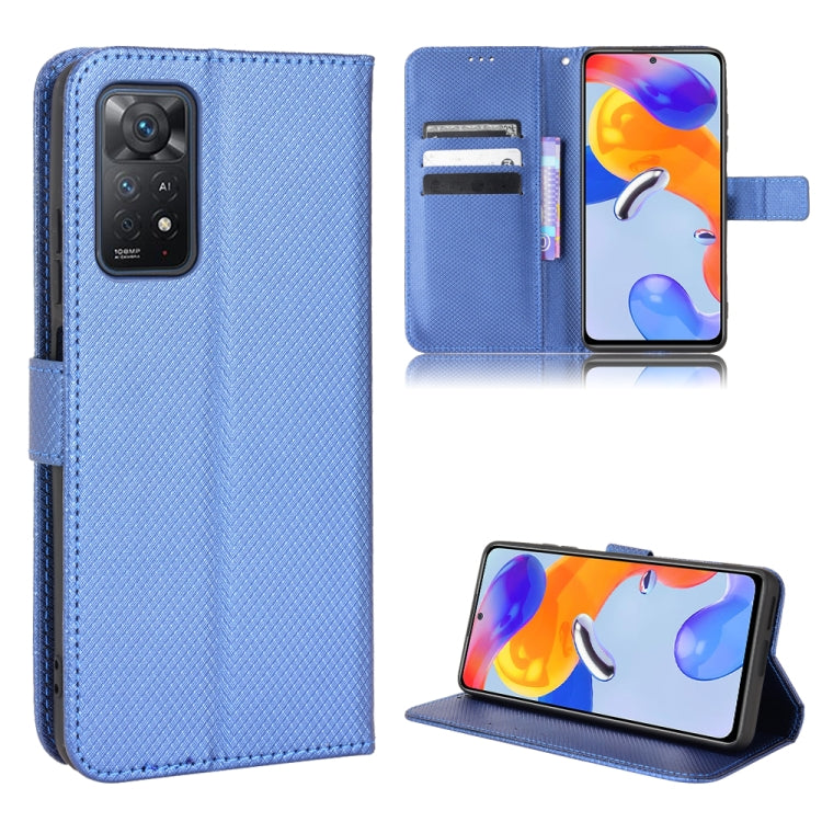 Custodia per telefono in pelle con trama a diamante, For Xiaomi Redmi 9, For Xiaomi Redmi Note 11 4G Global / Note 11S, For Xiaomi Redmi Note 11 Pro 5G / 4G Global, For Xiaomi Mi 11 Ultra