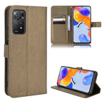 Custodia per telefono in pelle con trama a diamante, For Xiaomi Redmi 9, For Xiaomi Redmi Note 11 4G Global / Note 11S, For Xiaomi Redmi Note 11 Pro 5G / 4G Global, For Xiaomi Mi 11 Ultra