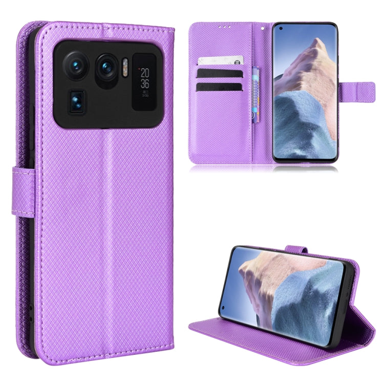 Custodia per telefono in pelle con trama a diamante, For Xiaomi Redmi 9, For Xiaomi Redmi Note 11 4G Global / Note 11S, For Xiaomi Redmi Note 11 Pro 5G / 4G Global, For Xiaomi Mi 11 Ultra