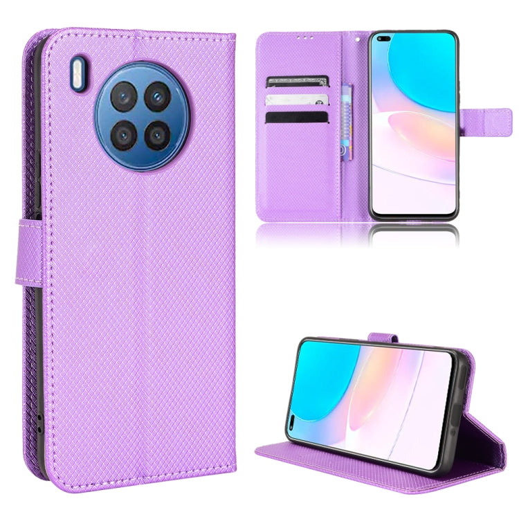 Custodia per telefono in pelle con trama a diamante, For DOOGEE N40 Pro, For Huawei Nova 8i / Honor 50 Lite, For Blackview A55, For Blackview A70 2021