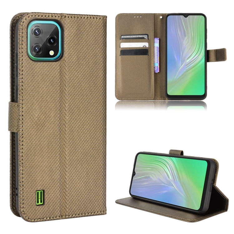 Custodia per telefono in pelle con trama a diamante, For DOOGEE N40 Pro, For Huawei Nova 8i / Honor 50 Lite, For Blackview A55, For Blackview A70 2021