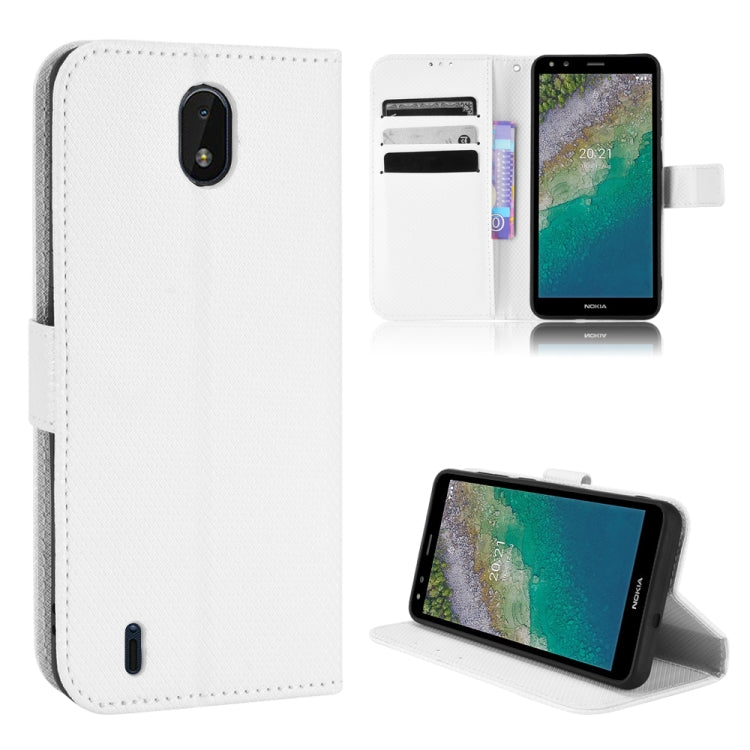 Custodia per telefono in pelle con trama a diamante, For Nokia G10 / G20 / 6.3, For Nokia C01 Plus, For Nokia C30, For Ulefone Note 12P