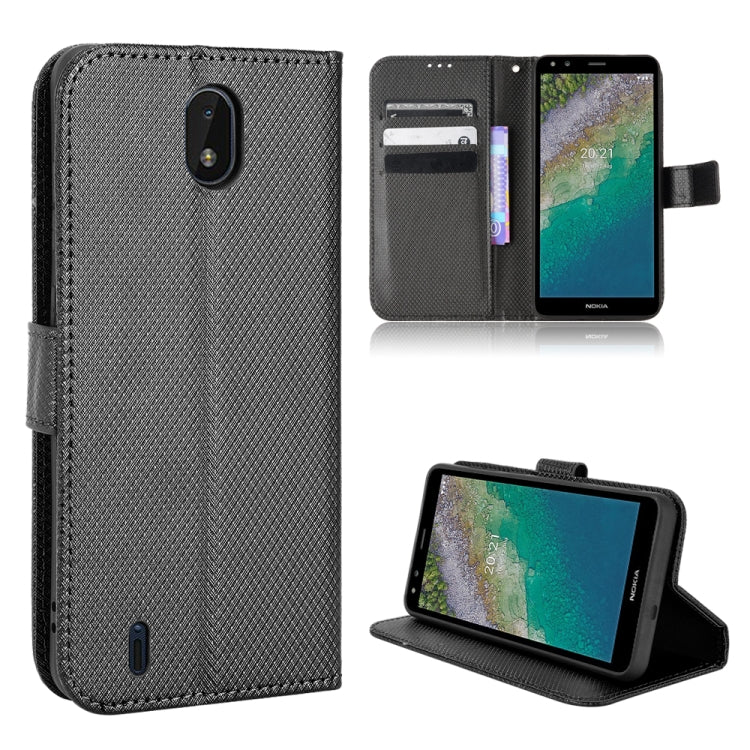 Custodia per telefono in pelle con trama a diamante, For Nokia G10 / G20 / 6.3, For Nokia C01 Plus, For Nokia C30, For Ulefone Note 12P