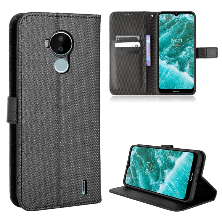 Custodia per telefono in pelle con trama a diamante, For Nokia G10 / G20 / 6.3, For Nokia C01 Plus, For Nokia C30, For Ulefone Note 12P