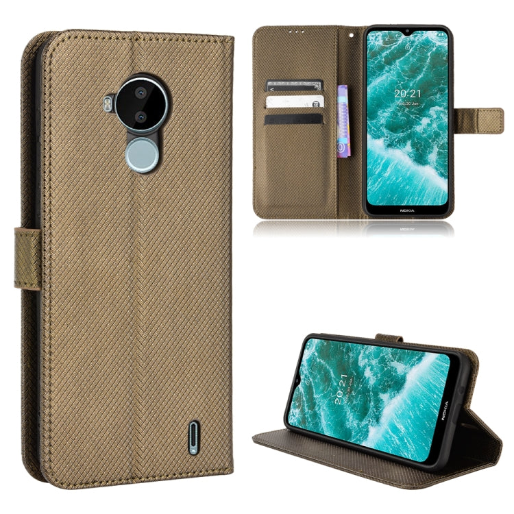 Custodia per telefono in pelle con trama a diamante, For Nokia G10 / G20 / 6.3, For Nokia C01 Plus, For Nokia C30, For Ulefone Note 12P