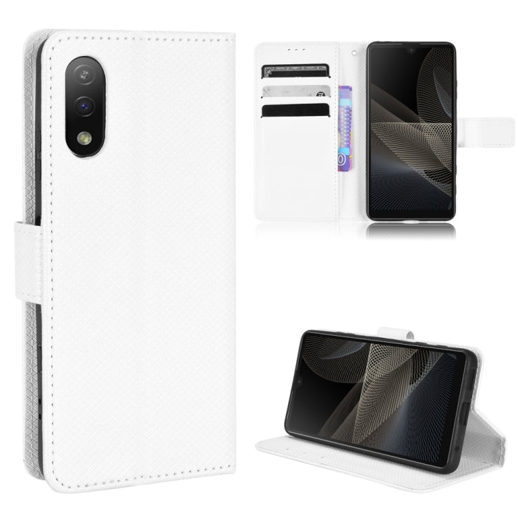 Custodia per telefono in pelle con trama a diamante, For Ulefone Note 13P, For Oukitel C22, For Sony Xperia ACE  II / SO-41B, For Sony Xperia Pro-1