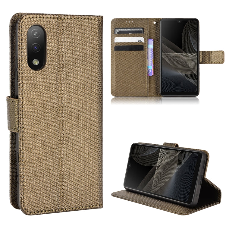 Custodia per telefono in pelle con trama a diamante, For Ulefone Note 13P, For Oukitel C22, For Sony Xperia ACE  II / SO-41B, For Sony Xperia Pro-1