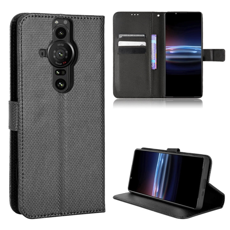 Custodia per telefono in pelle con trama a diamante, For Ulefone Note 13P, For Oukitel C22, For Sony Xperia ACE  II / SO-41B, For Sony Xperia Pro-1