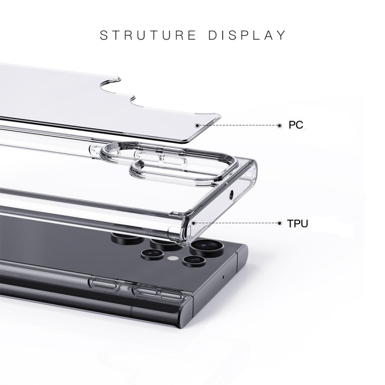 Custodia per telefono Crystal Clear Series PC + TPU, For Samsung Galaxy S22 5G, For Samsung Galaxy S22+ 5G, For Samsung Galaxy S22 Ultra 5G