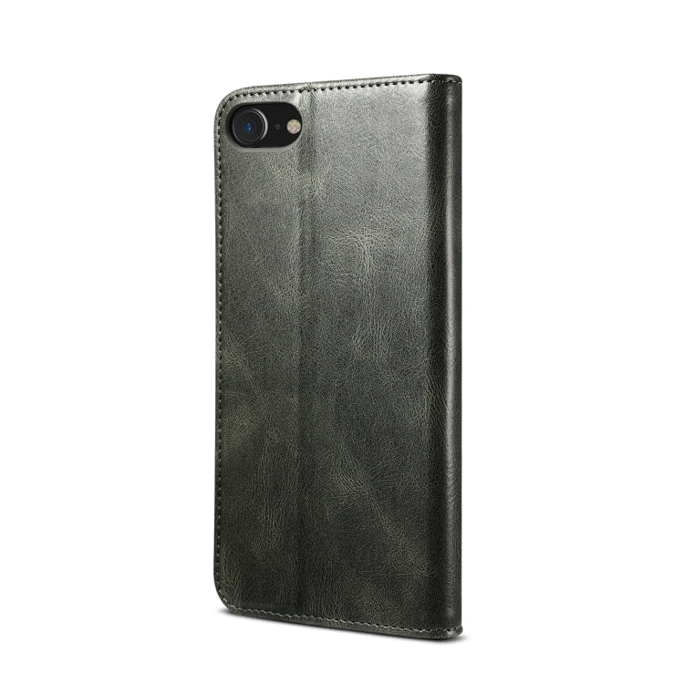 Custodia portafoglio in pelle con trama per smartphone compatibil