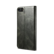 Custodia per telefono in pelle con trama di cavallo pazzo in cera d'olio, For iPhone SE 2022 / SE 2020 / 8 / 7 / 6, For Samsung Galaxy A33 5G, For Samsung Galaxy A53 5G