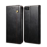 Custodia portafoglio in pelle con trama per smartphone compatibil