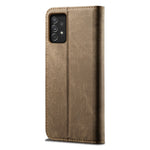 Custodia per cellulare in pelle a vibrazione orizzontale in stile casual con texture denim, For Samsung Galaxy A33 5G, For Samsung Galaxy A53 5G
