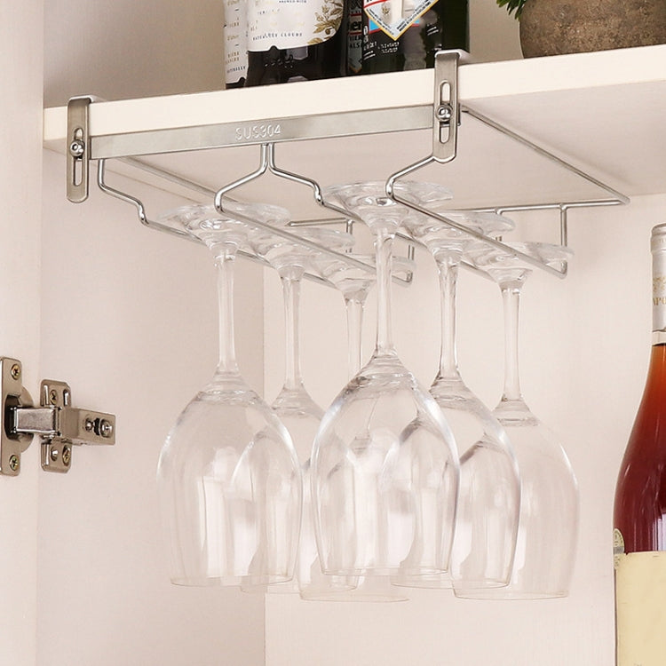 Portabicchieri per scolapiatti con ripiano in vetro da vino sospeso in acciaio inossidabile 304, Cup Holder
