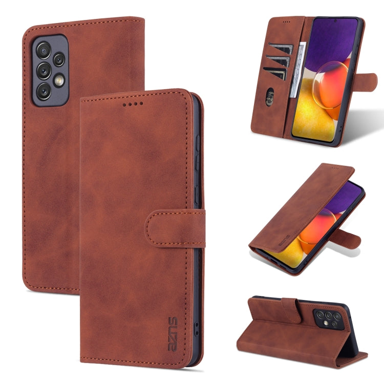 AZNS Skin Feel Calf Texture Custodia per telefono orizzontale in pelle a conchiglia, For Samsung Galaxy A13 4G, For Samsung Galaxy A33 5G, For Samsung Galaxy A53 5G, For Samsung Galaxy A73 5G