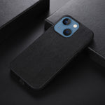 Custodia in PU con struttura in legno per iPhone 13 Pro Max