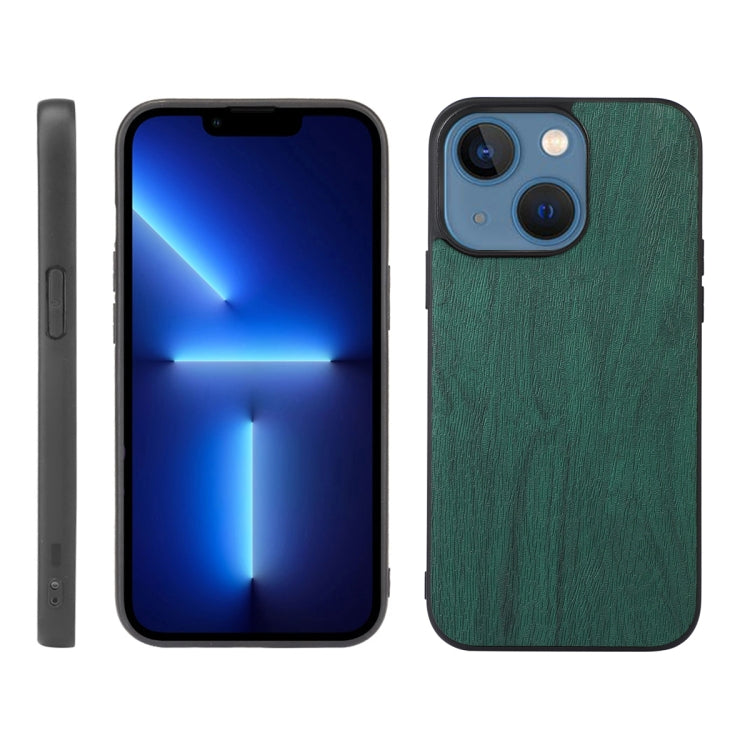 Custodia in PU con struttura in legno per iPhone 13 Pro Max