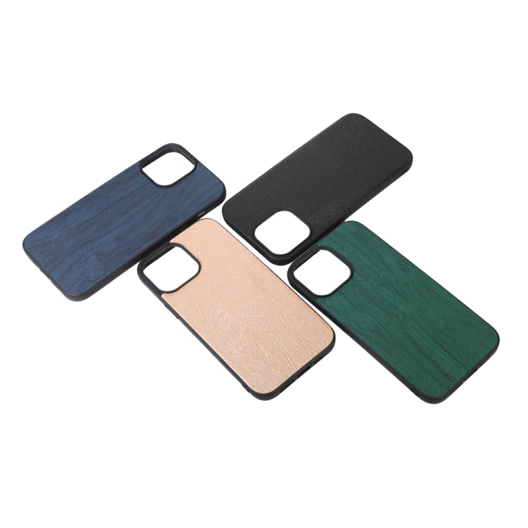 Custodia in PU con struttura in legno per iPhone 13 Pro Max