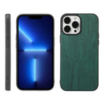 Custodia in PU con struttura in legno per iPhone 13 Pro Max