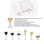 Portabicchieri per scolapiatti con ripiano in vetro da vino sospeso in acciaio inossidabile 304, Cup Holder