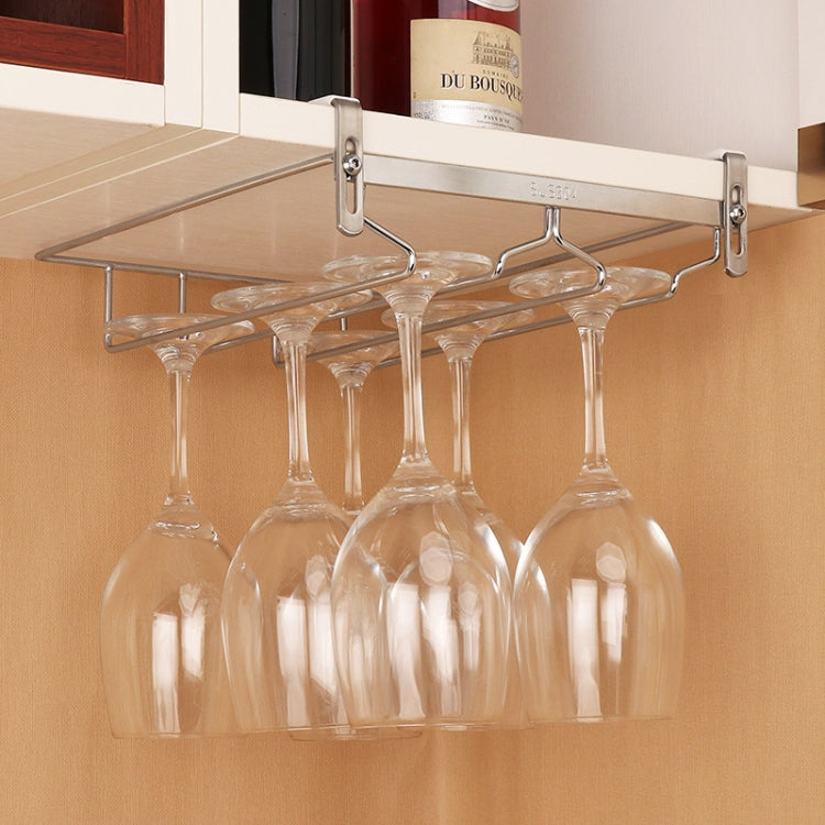 Portabicchieri per scolapiatti con ripiano in vetro da vino sospeso in acciaio inossidabile 304, Cup Holder