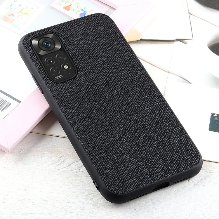Custodia per telefono antiurto in pelle con trama incrociata, For Xiaomi Redmi Note 11 4G Global / Note 11S, For Xiaomi Redmi Note 11 Pro Global