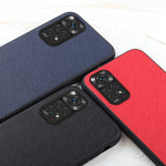 Custodia per telefono antiurto in pelle con trama incrociata, For Xiaomi Redmi Note 11 4G Global / Note 11S, For Xiaomi Redmi Note 11 Pro Global