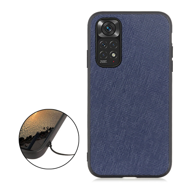 Custodia per telefono antiurto in pelle con trama incrociata, For Xiaomi Redmi Note 11 4G Global / Note 11S, For Xiaomi Redmi Note 11 Pro Global