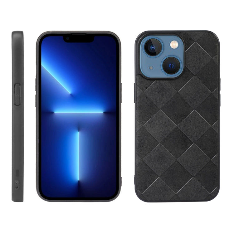 Custodia per telefono in PU scozzese intrecciata, For iPhone 13, For iPhone 13 Pro, For iPhone 13 Pro Max