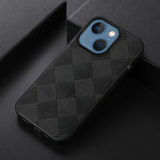 Custodia per telefono in PU scozzese intrecciata, For iPhone 13, For iPhone 13 Pro, For iPhone 13 Pro Max