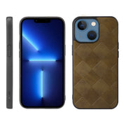 Custodia per telefono in PU scozzese intrecciata, For iPhone 13, For iPhone 13 Pro, For iPhone 13 Pro Max