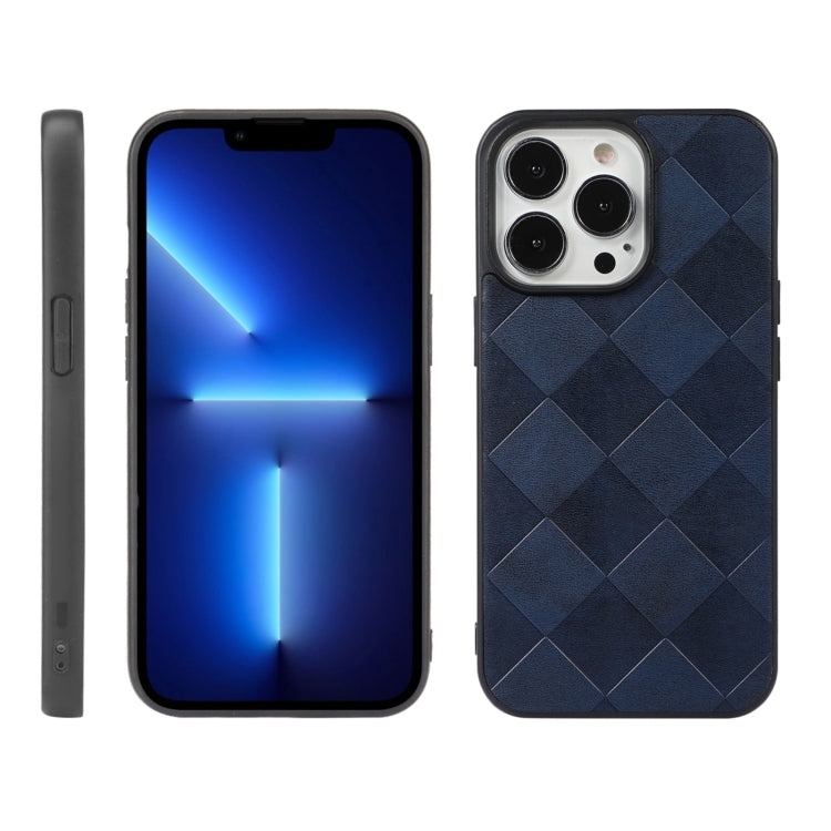 Custodia in PU scozzese intrecciata per iPhone 13 Pro