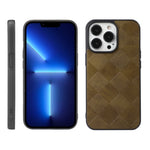 Custodia in PU scozzese intrecciata per iPhone 13 Pro