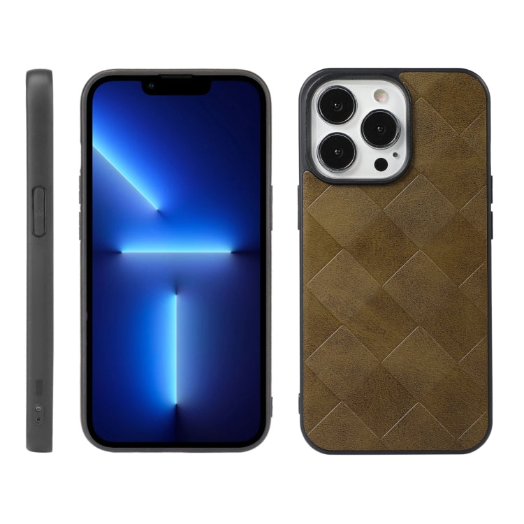 Custodia in PU scozzese intrecciata per iPhone 13 Pro