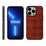 Custodia in PU scozzese intrecciata per iPhone 13 Pro