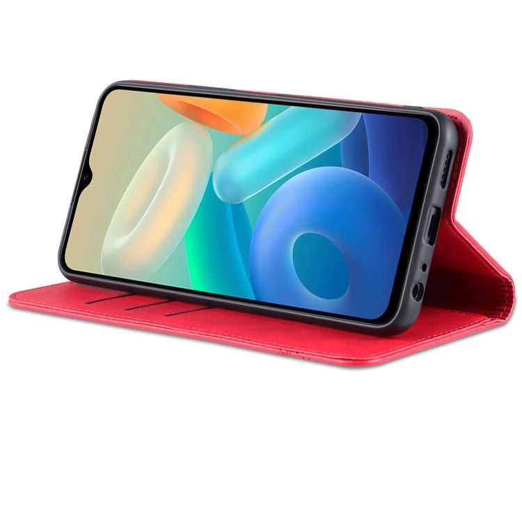 Custodia per telefono in pelle con texture di vitello magnetica AZNS, For vivo Y76s / Y74s, For Honor Play 30 Plus, For Redmi Note 11 4G Overseas Version / Note 11S, For Redmi Note 11 Pro Overseas Version
