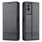 Custodia per telefono in pelle con texture di vitello magnetica AZNS, For vivo Y76s / Y74s, For Honor Play 30 Plus, For Redmi Note 11 4G Overseas Version / Note 11S, For Redmi Note 11 Pro Overseas Version