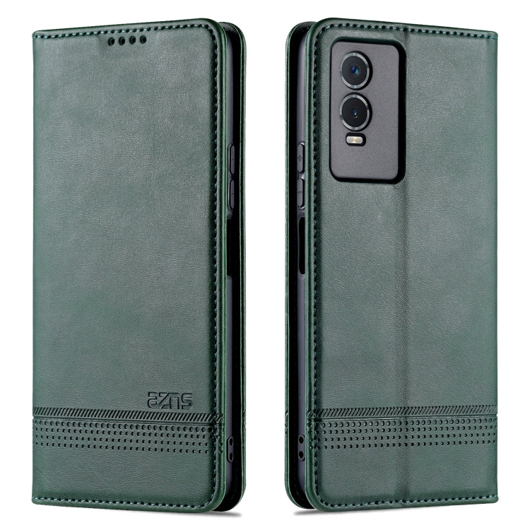 Custodia per telefono in pelle con texture di vitello magnetica AZNS, For vivo Y76s / Y74s, For Honor Play 30 Plus, For Redmi Note 11 4G Overseas Version / Note 11S, For Redmi Note 11 Pro Overseas Version