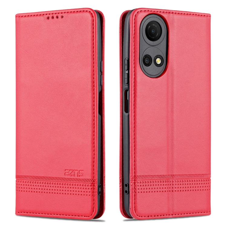 Custodia per telefono in pelle con texture di vitello magnetica AZNS, For vivo Y76s / Y74s, For Honor Play 30 Plus, For Redmi Note 11 4G Overseas Version / Note 11S, For Redmi Note 11 Pro Overseas Version