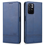 Custodia per telefono in pelle con texture di vitello magnetica AZNS, For vivo Y76s / Y74s, For Honor Play 30 Plus, For Redmi Note 11 4G Overseas Version / Note 11S, For Redmi Note 11 Pro Overseas Version