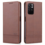 Custodia per telefono in pelle con texture di vitello magnetica AZNS, For vivo Y76s / Y74s, For Honor Play 30 Plus, For Redmi Note 11 4G Overseas Version / Note 11S, For Redmi Note 11 Pro Overseas Version