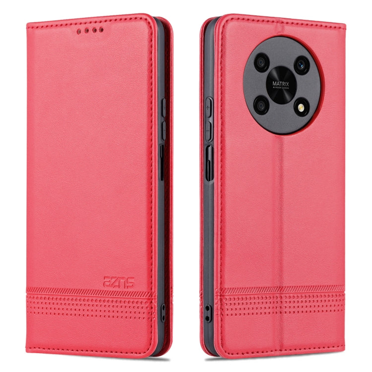 Custodia per telefono in pelle con texture di vitello magnetica AZNS, For Honor X30, For Samsung Galaxy A13 4G