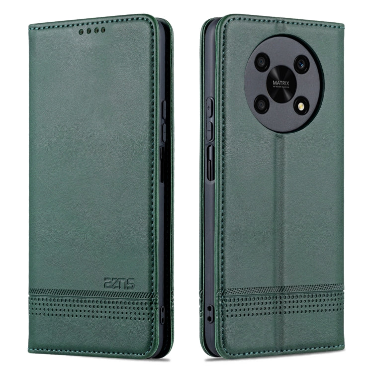 Custodia per telefono in pelle con texture di vitello magnetica AZNS, For Honor X30, For Samsung Galaxy A13 4G