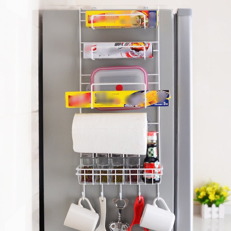 Scaffale multistrato per frigorifero Scaffale laterale Supporto per parete laterale Organizzatore da cucina multifunzione Famiglia, Multifunctional Rack, Sun Flower Rack